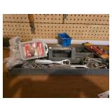 Metal Tool Tray with Assorted Tools