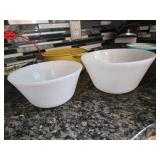 Fire-King White Milk Glass Bowls