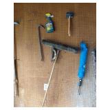 Hand Tools on Pegboard
