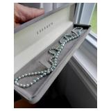 10k Clasp Blue Pearl Necklace