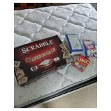 Scrabble, Dominoes, UNO, Skip-Bo Set