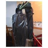Black Garment Bag With Contents