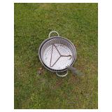 Metal Pot with Strainer Insert