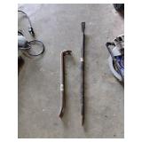 Two Heavy-Duty Pry Bars