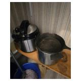 Pressure Cooker and Cast Iron Pan Set