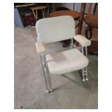 White Folding Boat Chair