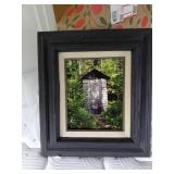 Framed 15x17in Outhouse Picture