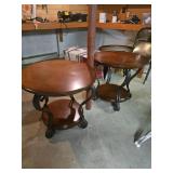 Round Wooden End Tables
