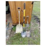 Three Garden Shovels