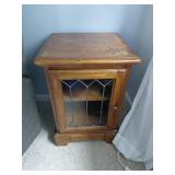Wooden Cabinet with Glass Door