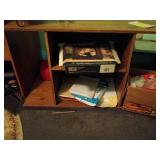 Pressboard Shelf With Contents