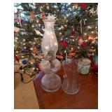 Glass Oil Lamp with Chimney