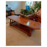 Wood Coffee Table with Shelf