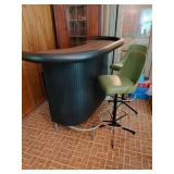 64x25x44in Bar with 2 Stools