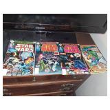 Four Star Wars and Superman Comics