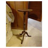 29in Tall Wooden Pedestal Table