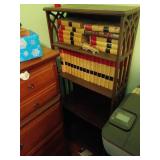 Wooden Bookshelf with Gothic Ends