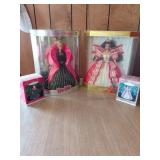 Holiday Barbie Dolls with Ornaments