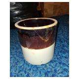 Two-Tone Stoneware Crock