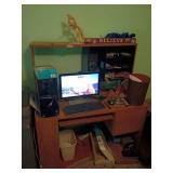 Pressboard Computer Desk with Chair