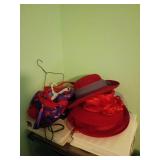 Red Hats With Matching Bag
