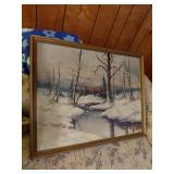 Landscape Painting Signed Hasselbar