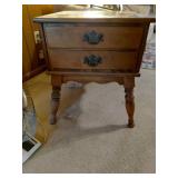 Ethan Allen Two-Drawer Side Table