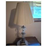 Tall Decorative Lamp with Crystals