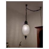 18in Hanging Glass Pendant Light