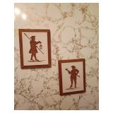 Framed Silhouette Wall Art Pair