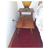 Wooden Two-Tier Side Table