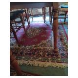 Red Patterned Area Rugs Set