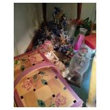 Decor Lot with Painted Basket
