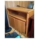 Wooden Side Table With Storage