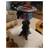 Cast Metal Ashtray Stand