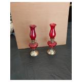 10-Inch Red Oil Lamps