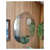 35-Inch Round Etched Mirror