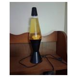 Black and Yellow Lava Lamp