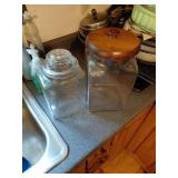 Two Glass Containers
