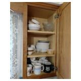Kitchen Cabinet Dishware Lot