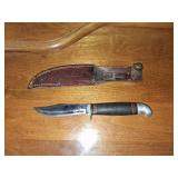 Western Fixed Blade Knife with Sheath