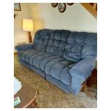 Lazyboy Dual Recliner Sofa in Blue