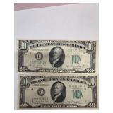 1950 $10 Federal Reserve Notes