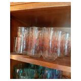 Clear Glasses with Tree Motif