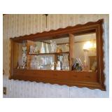 Wooden Hanging Wall Curio Cabinet