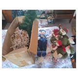 Christmas Decorations Lot with Tree