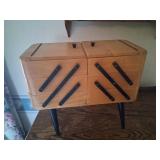 Wooden Jewelry Chest with Beads