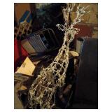 Wireframe Deer With String Lights