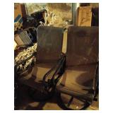 Three Mesh Patio chairs