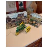 John Deere Model Tractor & Signs